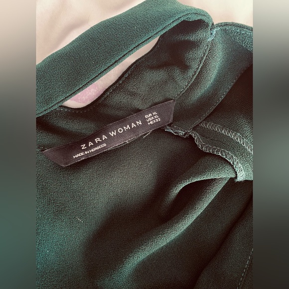 Zara Green Choker Mini Dress XL - Picture 5 of 5
